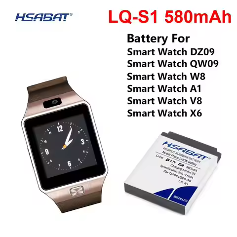 580mAh LQ-S1 Battery For Smart Watch AB-S1 DJ-09 DZ09 GJD HKS-S1 FYM-M9 SCX-M9 LQ-A1 JHCY-S1 QW09 W8