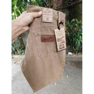 WRANGLER CELANA JEANS PRIA STANDAR WARNA HITAM ABU BIRU WASH CREAM GARMENT UKURAN 28-38