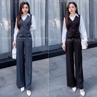 D356 LEOSWEARING office pants set 3 Piece