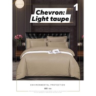 Duvet Cover Set Queen Size Duvet Cover Chevron Pattern [2 Pillowcase, 1 Fitted Sheet, 1 duvet Cover]