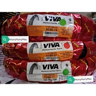 Viva FT900 60/80-17 70/80-17 90/90-14 Tubeless Tayar Viva Scooter Tayar Saiz 14 100% Original
