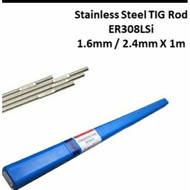 ER308L STAINLESS STEEL TIG WELDING FILLER ROD 1 2MM / 1.6MM / 2.0MM / 2.4MM X 1 METER (READY STOCK)