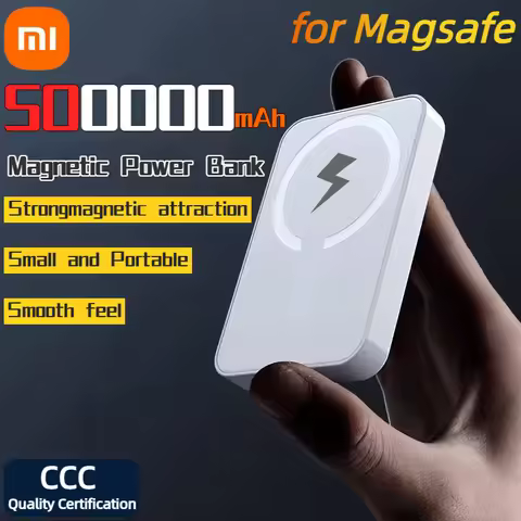 Xiaomi 500000mAh Wireless Magnetic Power Bank Ultra-Thin High Capacity Portable External Battery Pow