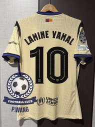 New!! เสื้อ บาร์เซโลน่า Away ชุดเยือน เกรดนักเตะ [ PLAYER ] 2025/26 ฟลูออฟชั่นอาร์มUCL และชื่อเบอร์น