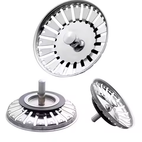 High Quality 84MM Bathroom Sink Strainer 304 Stainless Steel Water Stopper Sink Sink Water Filter Pl