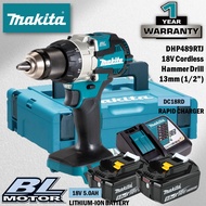 MAKITA DHP489Z / DHP489RTJ 18V Cordless Hammer Driver Drill 13MM (1/2")