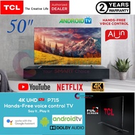 TCL 50" 4K UHD 50P715 Android Smart TV Hands-Free Voice Control / UHD 4K
