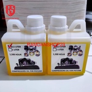 Oli Kompresor Angin Piston 05 1/2 Liter Oli Kompresor Portable