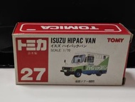 1/70 日本製 TOMY TOMICA 27 ISUZU HIPAC VAN  いすゞハイパックバン

(EXPRESS) 1985