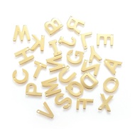 Charms Gold Letters AZ 304 Stainless Steel Material For Making Diy Jewelry