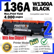 2x Compatible to H* W1360A H*136A 136A for H* LaserJet M211d M211dw MFP M236d M236dw M236sdn M236sdw
