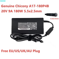 Chicony 180W 20V 9A (5.5*2.5mm) MSI GP62MVR Leopard Pro-218 For MSI GF65 10UE WS66 WS75 Laptop Adapt