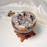 異象水晶方解石共生聚寶盆