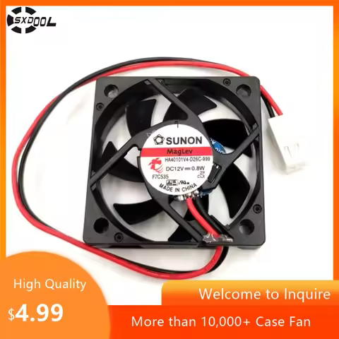 40mm Mute Case Fan For SUNON HA40101V4-D26C-999 4010 12V 0.8W 4CM Ultra-Quiet Cooling 5.3CFM 16dBA