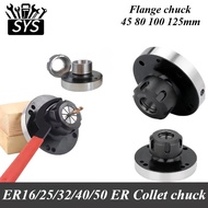 ER16 ER50 ER25 ER32 ER40 Chuck 45/80mm 100/125mm Mini Flange Four Axis Cartridge Collet Fixture Chuc