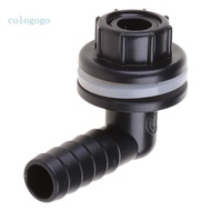COLO Water for Tank Connector Elbow Adapter for Aquariums Black Plastic Quick Connect