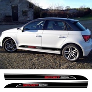 Car Side Door Sticker Vinyl Decals Waterproof Auto Decor Accessories For Audi A1 8X GB 8XF 8XA GBA E