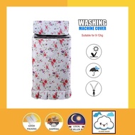 Washing Machine Cover 9kg-12kg Top Load Cover Washing Machine Dustproof Waterproof Sun-proof Anti-St