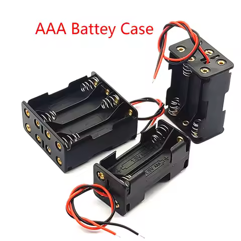 AAA Battery Holder Case Box Double-sided 4AAA 6AAA 8AAA Slots DIY Battery Case 6V/9V/12V