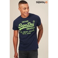 Superdry Superdry Extremely Dry Summer Men's Trendy Letter Slim-fit Round Neck Half @