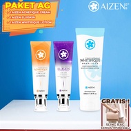 Ag Package - 1 Aizen Acne Cream + 1 Aizen Elixskin + 1 Aizen Whitifique Lotion
