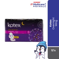 Kotex Overnight Wing 32cm 12'S
