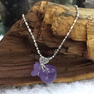 Amethyst Money Bag Necklace