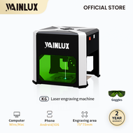 WAINLUX K6 3W Laser Engraving Machine for Wood Glass Plastic Mini Portable Wood Laser Engraver Woodw