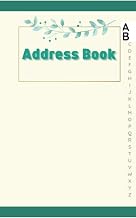 Address Book: Cream Cover Small Address Book With Alphabetical Tabs | Record Birthday, Phone Number,