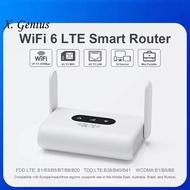 WiFi6 Router 4G  Portable Router Compatible with Non-Contract 5G SIM Cards US-Plug