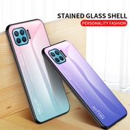 Casing For OPPO A93 A 93 OPPOA93 CPH2121 CPH2123 Case Gradient Tempered Glass Case Back Cover