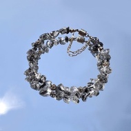 純淨。手鍊 淨化 原礦 能量 療癒 高頻率  l 閃靈鑽 閃靈鑽原石 l