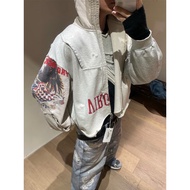 G6CP Protocol index Reverse Stitching Distressed Destruction Zipper Sweatshirt Hoodie Jacket Tarzzan