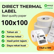 THERMAL LABEL PAPER 100x100mm CONTENTS 500 THERMAL BARCODE STICKERS 100X100mm ROLL CONTENTS 500