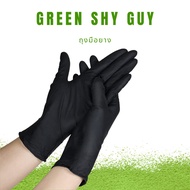 black Rubber Gloves Made From Real Nitrile Non-Mixed Food Grade Thickness 3.5 mm nilon glove.