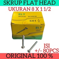 Per Box Wood Screws 8 x 1 1 1/ 2 Worm Bolts Wood Screw 8x1.5 Inch