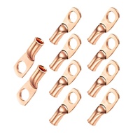 【8】100 Pcs 8*5/16 Industrial-Grade AWG8 Speaker-Shaped Copper Wire Terminals