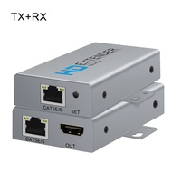 ใหม่50เมตรมากกว่า HDMI กล่องขยายสัญญาณ IP 1080P ตัวส่งสัญญาณ HDMI โดย RJ45 Cat5e CAT6 LAN Extensor เช่นรองรับ POE ตัวแยก HDMI