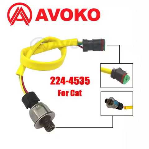 224-4536 Fuel Oil Pressure Sensor 3PP6-6 224-4535 2244535 For Caterpillar CAT D7R II D9T D8T D6N D5N
