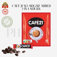 Cafe21 2 IN 1 Instant Coffeemix 22 Sticks No Sugar Added