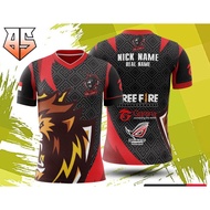 Jersey baju Gaming FF/ML/EVOS/PUBG/GUILD free Design custom NAME/LOG murah