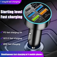 8 Port Car Charger Fast Charging Car Mobile Phone Adapter For i Oneplus Cellphone