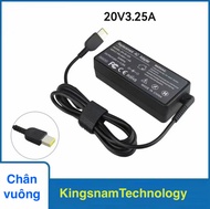Sạc Laptop cho Lenovo chân vuông thay thế 65W 20V – 3.25A adapter Lenovo chân vuông USB