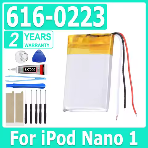 Replacement Battery 616-0223 616-0224 For iPod Nano 1 1st Generation MP3 Rechargeable Nano1 616-0223
