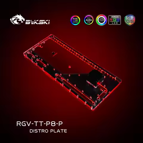 Bykski RGV-TT-P8-P Distro Plate for Thermaltake Core P8 Computer Case for CPU/GPU Water Cooling Bloc