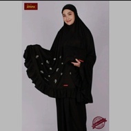 SALE TERBATAS!!! mukena dannis size XL hitam TERLARIS