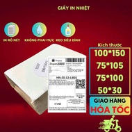 Giấy In Nhiệt Tự Dính Tệp 500 Tờ A6 Khổ 100x150mm Giay In Nhiet In Đơn Hàng BIll Đóng Hàng Siêu Rẻ