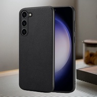 Luxury Cowhide Leather Case for Samsung Galaxy S25 Ultra S25 Edge S24 Plus S23 S21 FE A36 A56 A55 A5