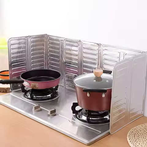 Anti oil splash protective cover aluminum foil gas stove protective cover oil splash screen board co