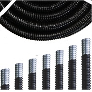 BLACK GI PVC-COATED FLEXIBLE CONDUIT (15MTR) - 3/4" (20mm) 1" (25mm) , (25FEET)- 11/4" (32mm) 11/2" 